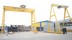 Maestranza Verdugo posee 2 portales 12 y 15 mt de altura 40 toneladas cada uno